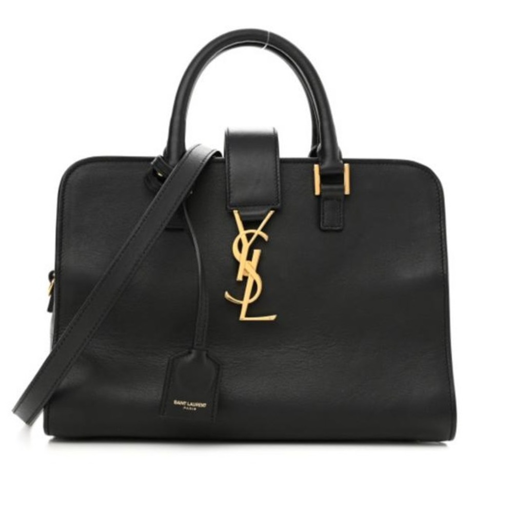 Saint Laurent Calfskin Monogram Baby Cabas